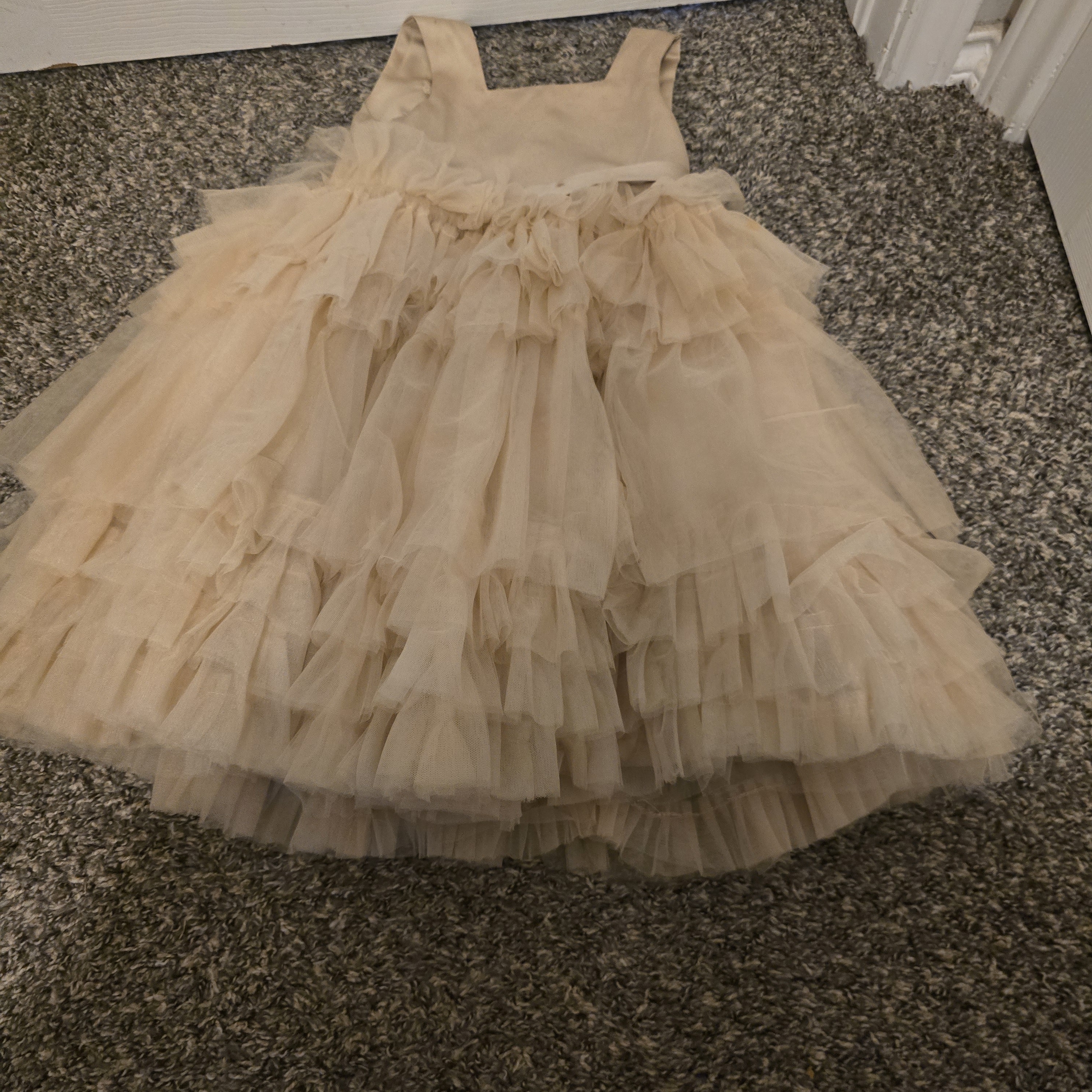 Elegant Cream Tulle Dress